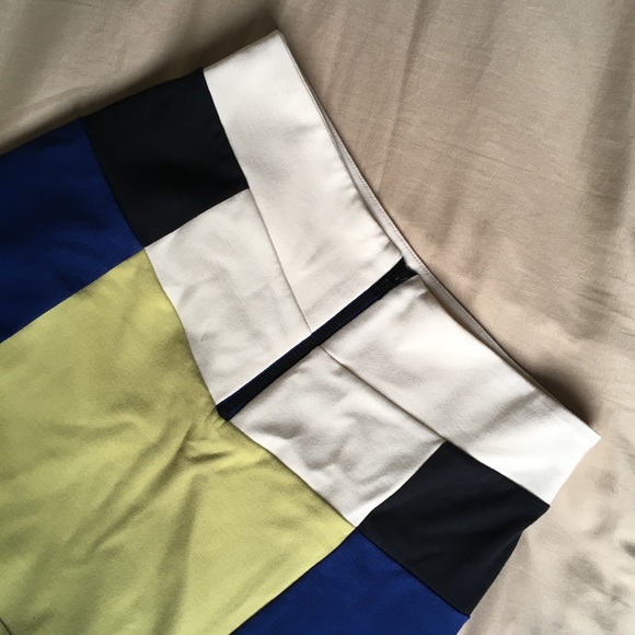 Color block Zipper Mini Skirt - Picture 5 of 8